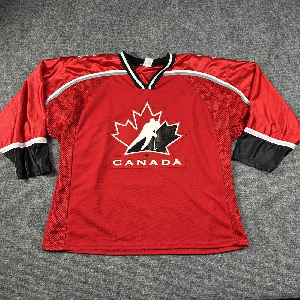 Team Canada Jersey Mens 2xl Red Hockey Monroe 11 Ak Ice Hockey National Team